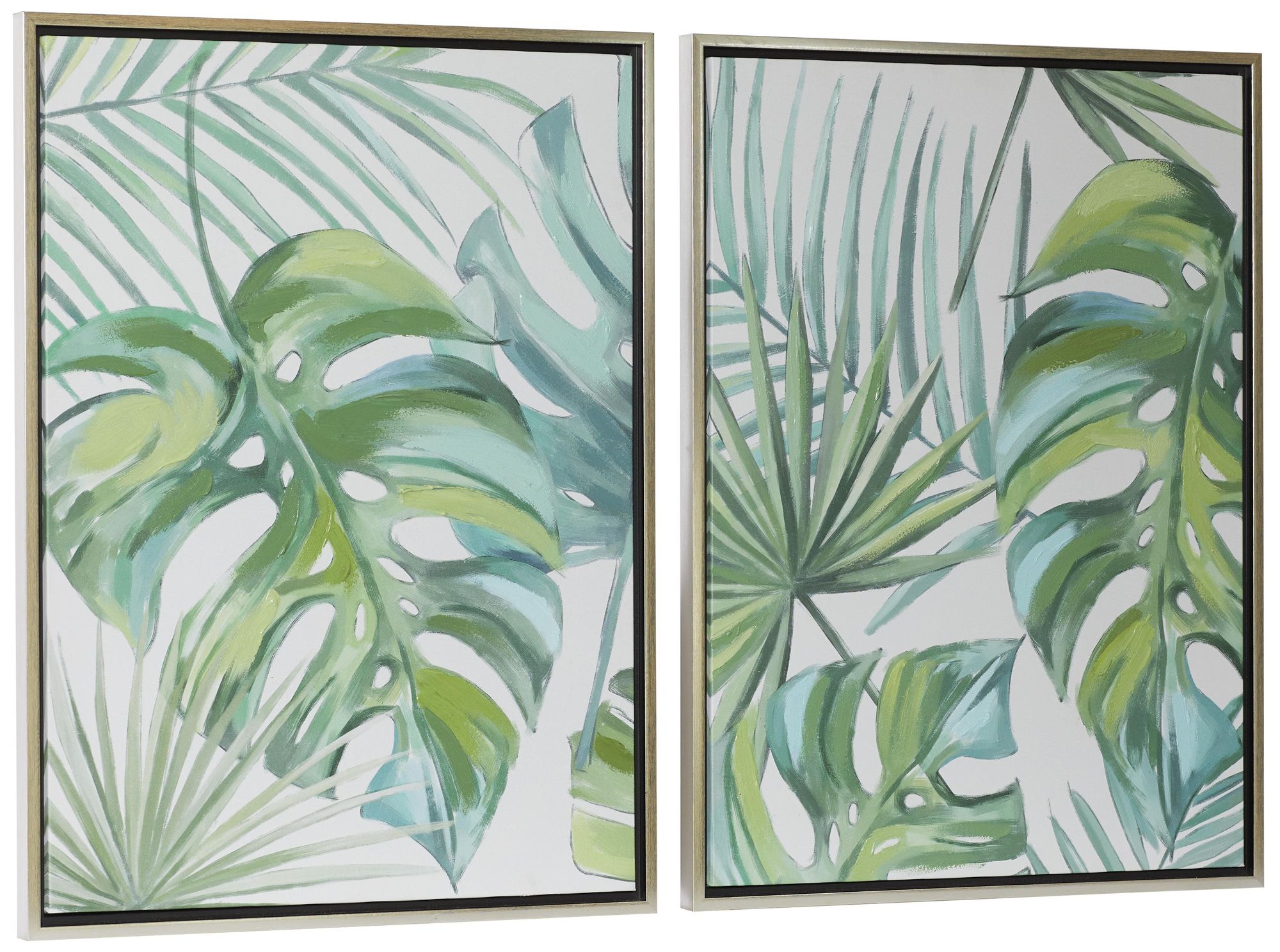Image 6 Green Canvas Coastal Framed Wall Art, S/2 24"W, 32"H more views