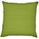 Green Carmel Weave 22" Square Indoor-Outdoor Throw Pillow