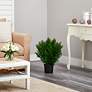 5_Green Cedar Bush 24" High Faux Plant in Planter more views