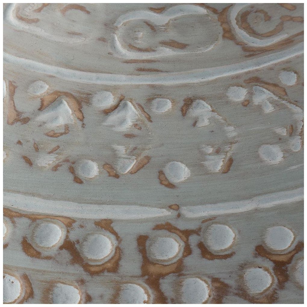 Green Ceramic Farmhouse Vase, 11" x 11" x 12"