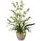 Green Dancing Lady Orchid 26" High Potted Faux Flowers