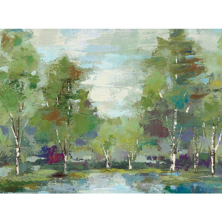 Image 1 Green Earth 40" Wide All-Weather Outdoor Canvas Wall Art