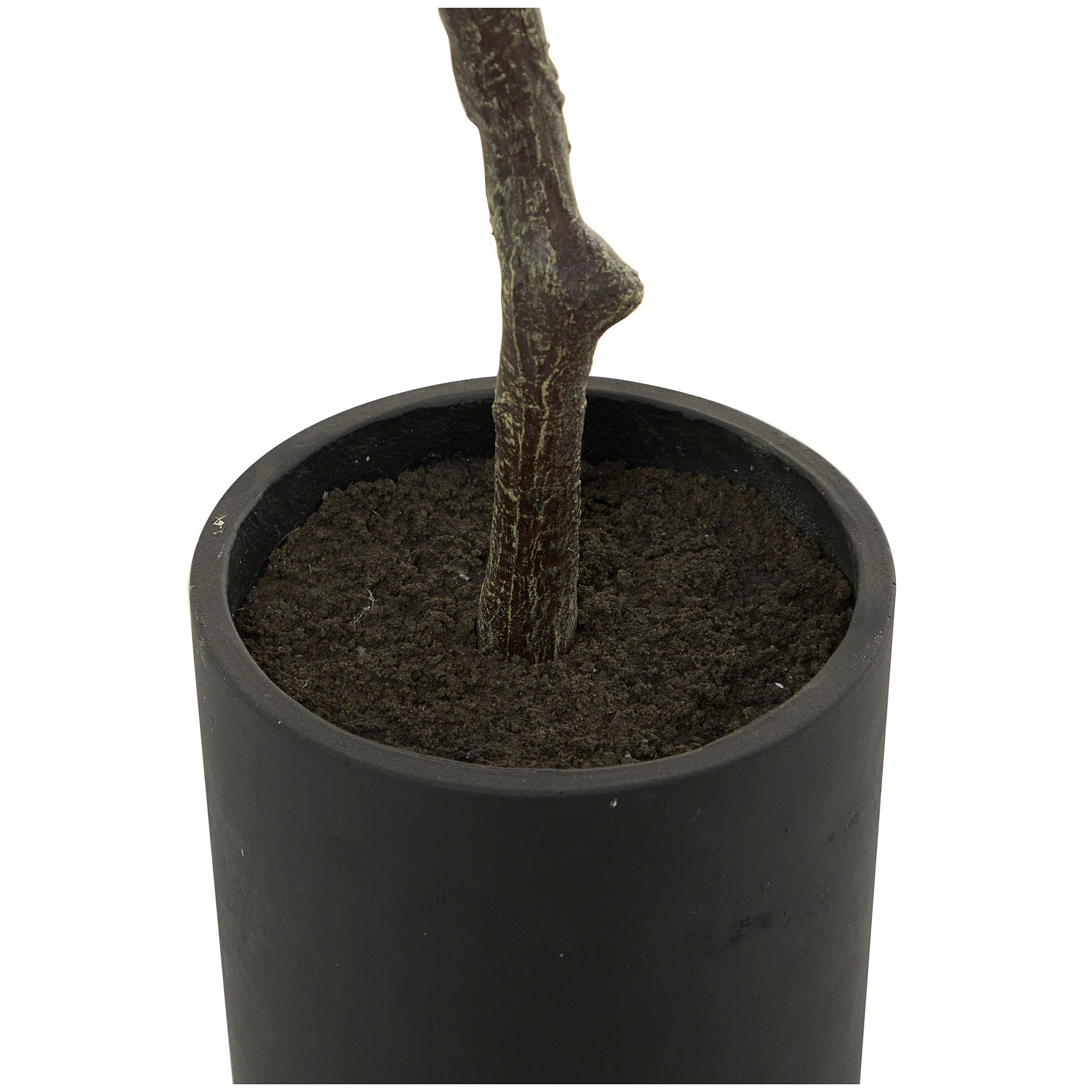 Image 3 Green Eucalyptus Tree 57" High Faux Plant in Black Pot more views