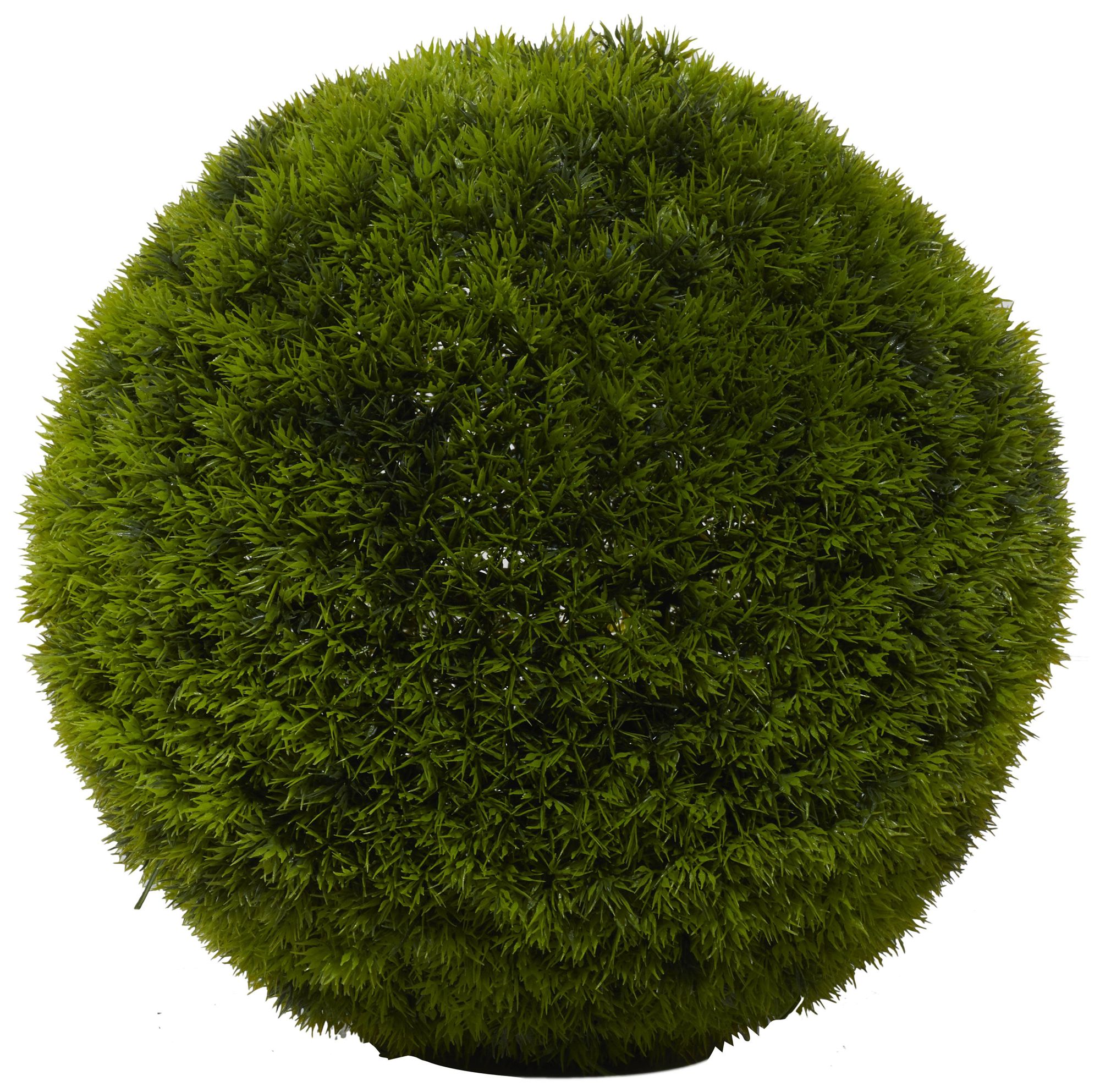 Image 4 Green Faux Foliage Contemporary Artificial Foliage Ball, 15" x 15" x 15" more views