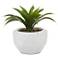 Green Faux Foliage Contemporary Artificial Plant, 11" x 10" x 10"