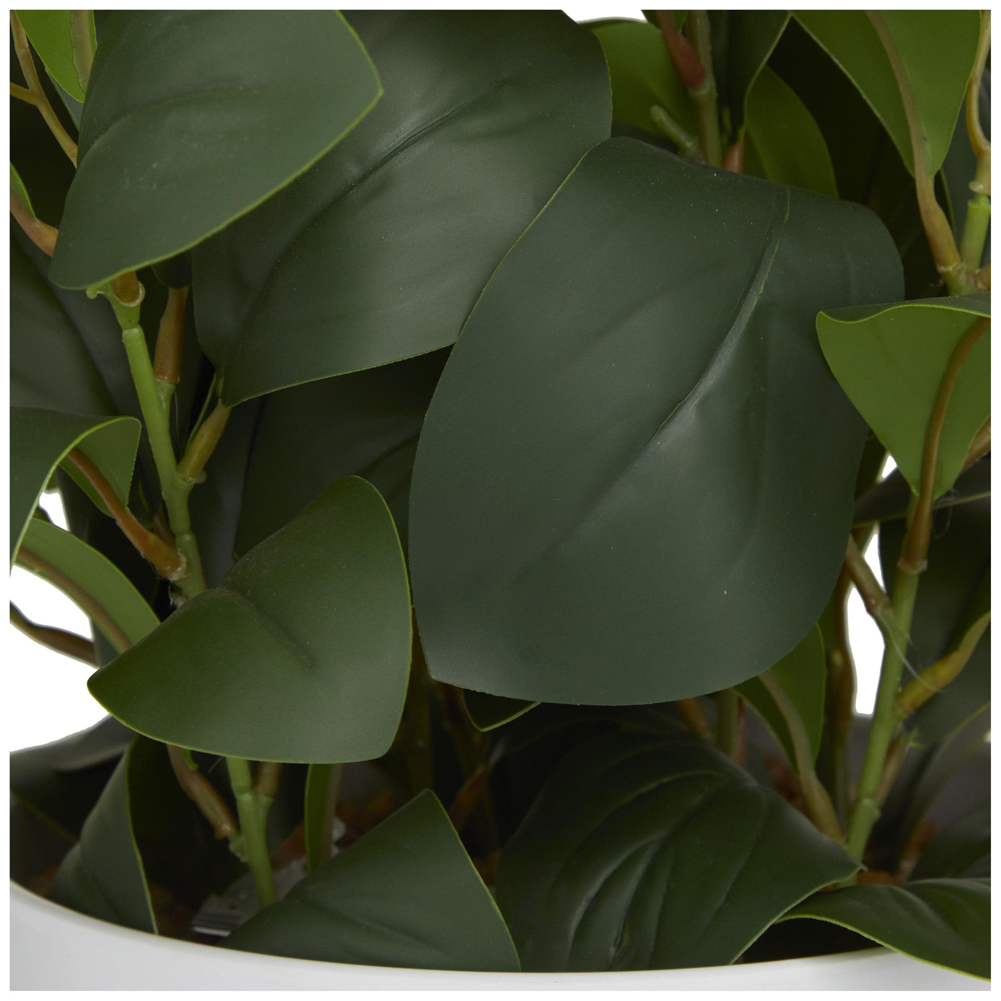 Image 3 Green Faux Foliage Contemporary Artificial Plant, 12" x 12" x 17" more views