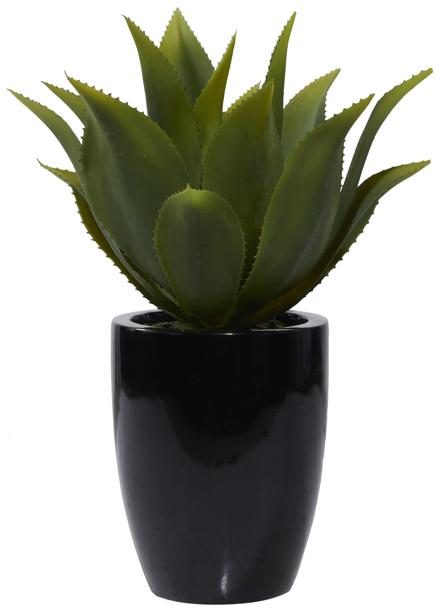 Image 5 Green Faux Foliage Contemporary Artificial Plant, 17" x 16" x 22" more views