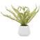 Green Faux Foliage Contemporary Artificial Plant, 18" x 16" x 14"