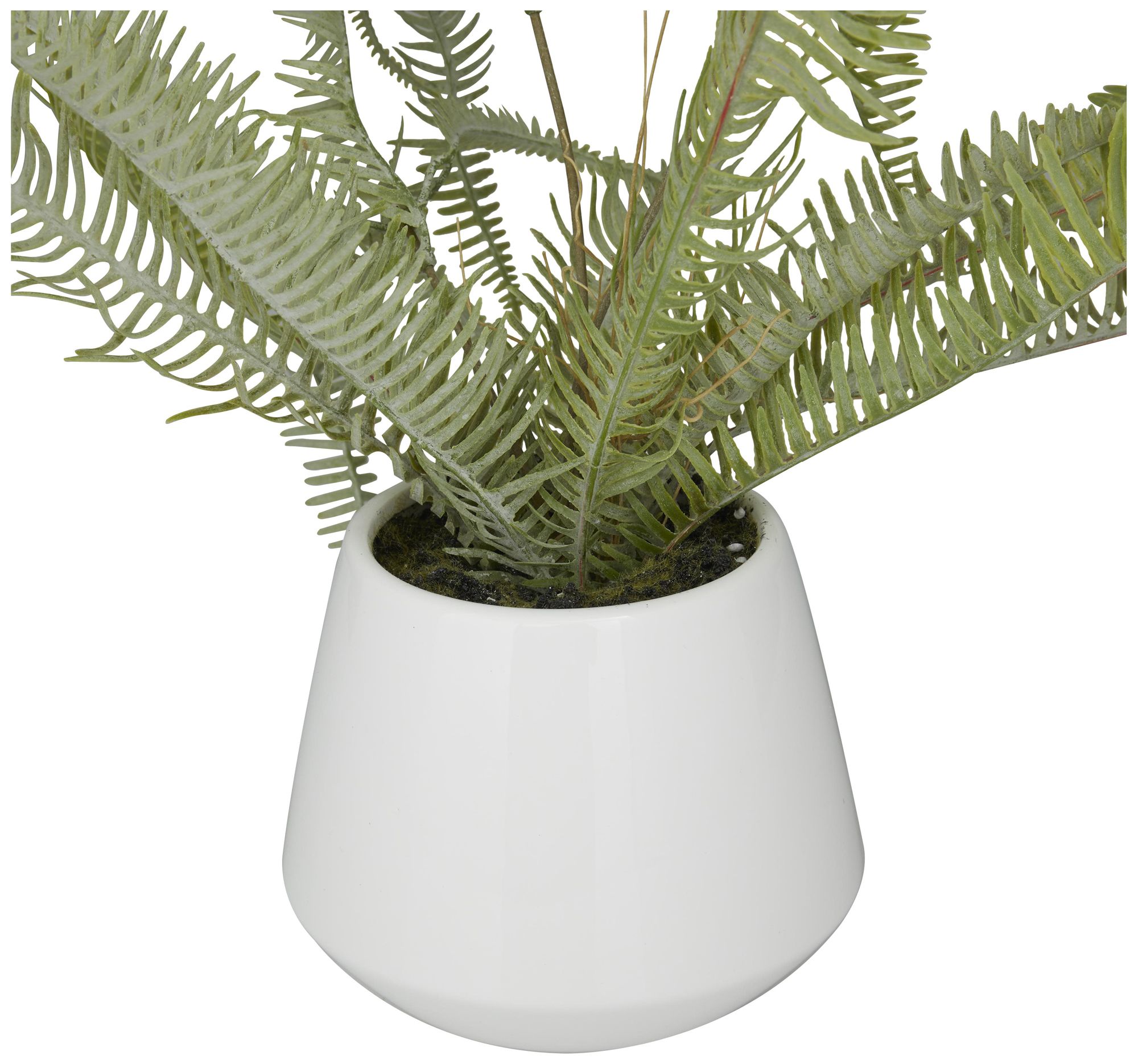 Image 2 Green Faux Foliage Contemporary Artificial Plant, 19" x 12" x 14" more views