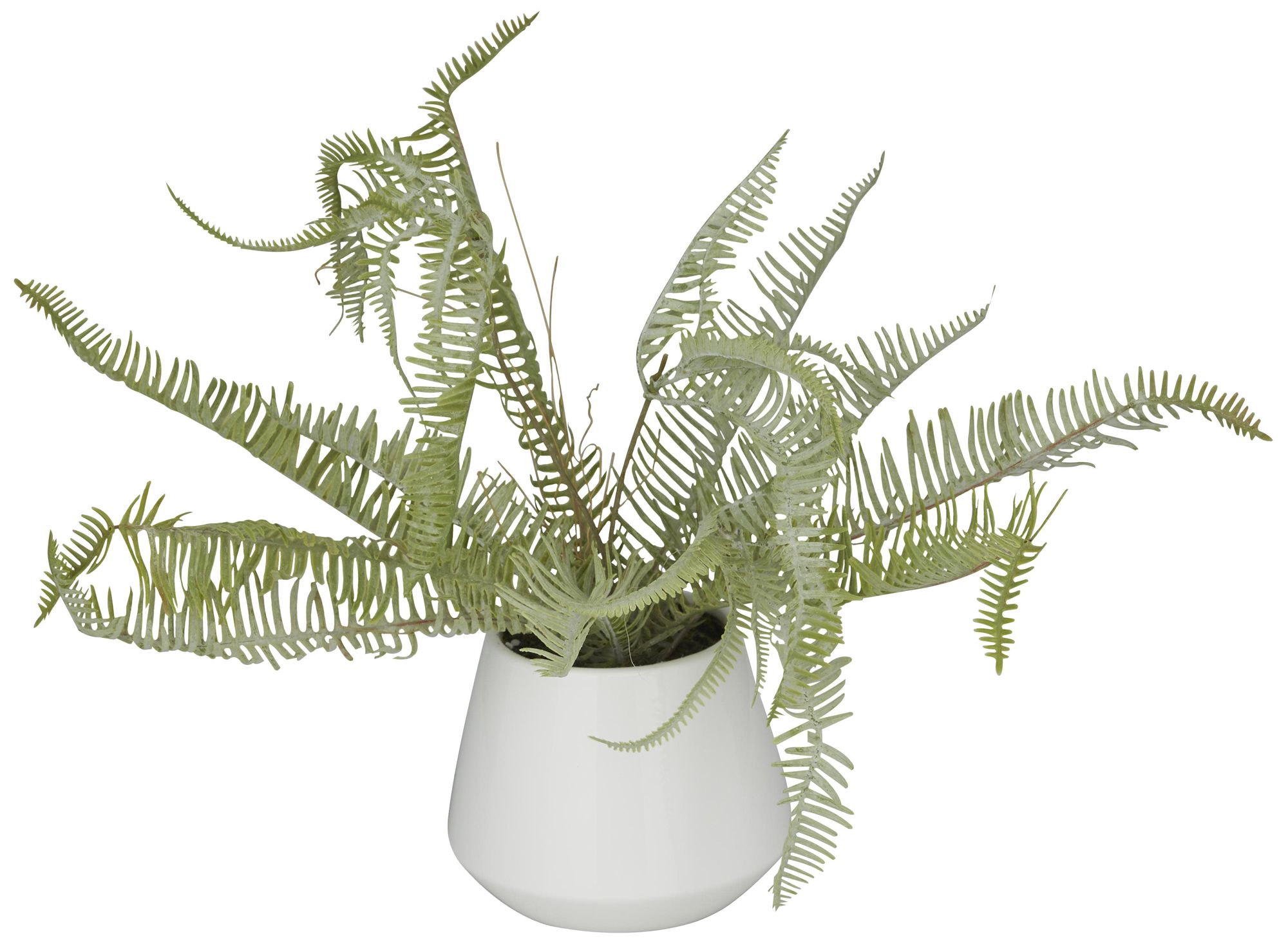 Image 5 Green Faux Foliage Contemporary Artificial Plant, 19" x 12" x 14" more views
