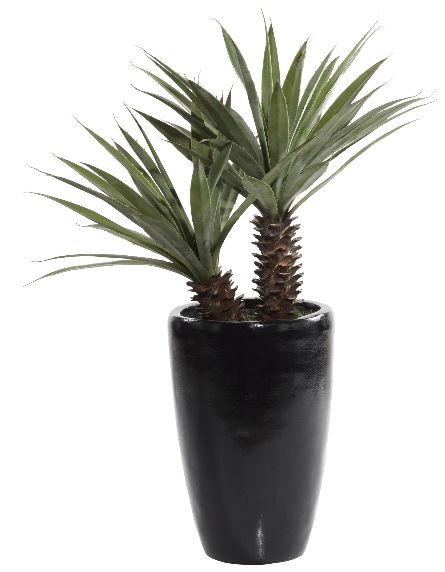 Image 2 Green Faux Foliage Contemporary Artificial Plant, 30" x 28" x 37"