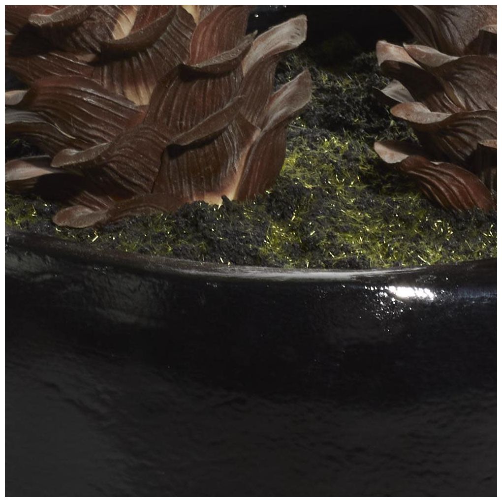 Image 7 Green Faux Foliage Contemporary Artificial Plant, 30" x 28" x 37" more views