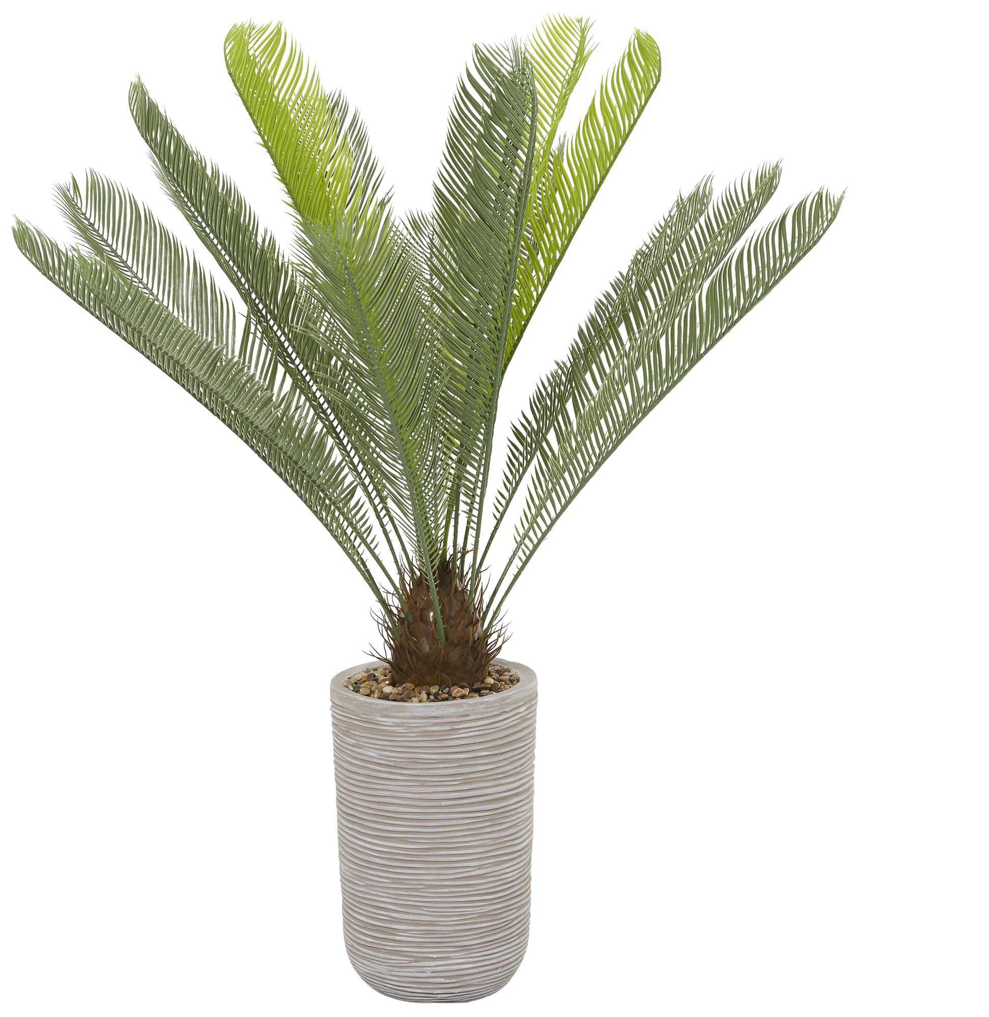 Image 5 Green Faux Foliage Contemporary Artificial Plant, 38" x 28" x 45" more views