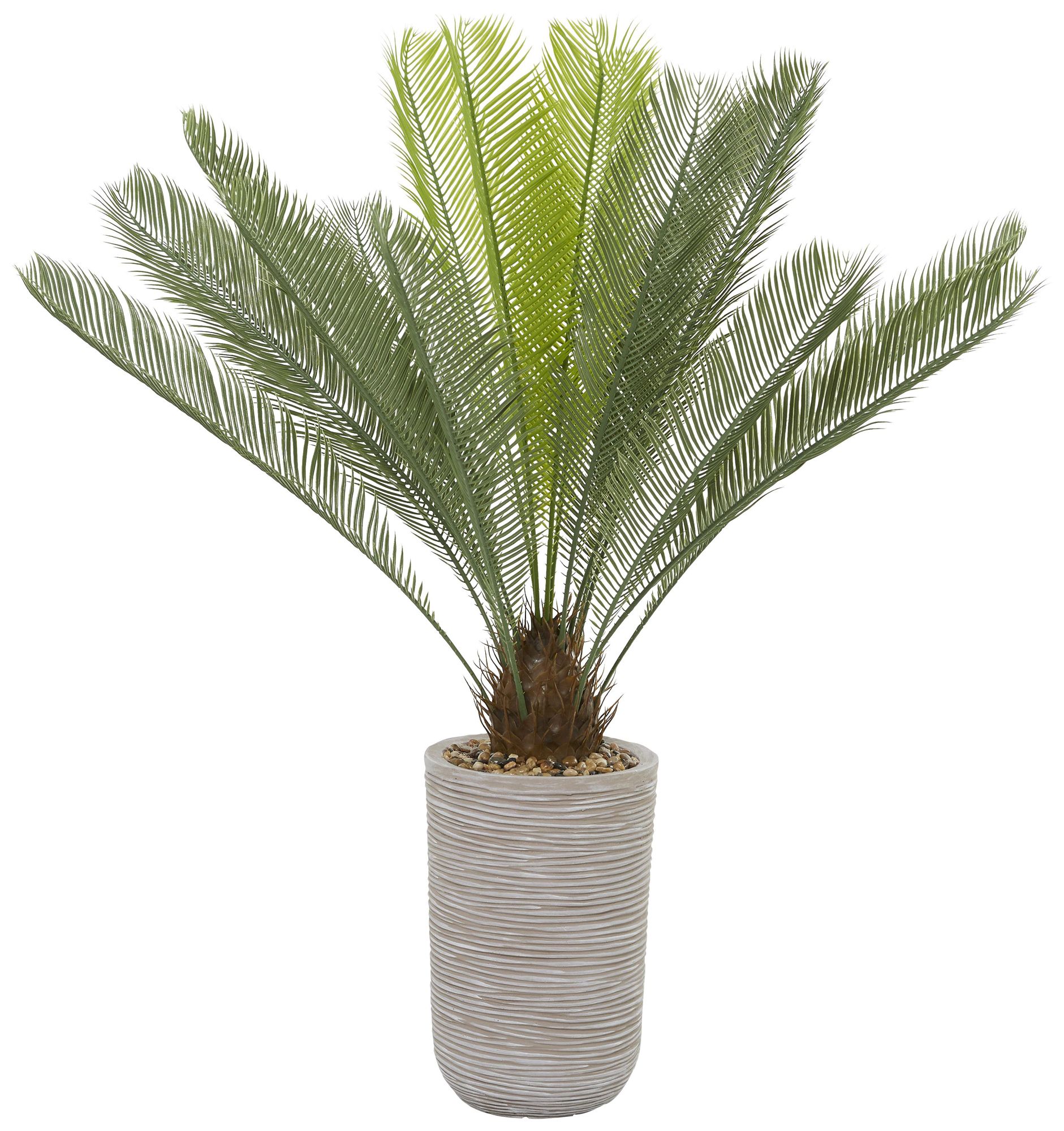 Image 6 Green Faux Foliage Contemporary Artificial Plant, 38" x 28" x 45" more views