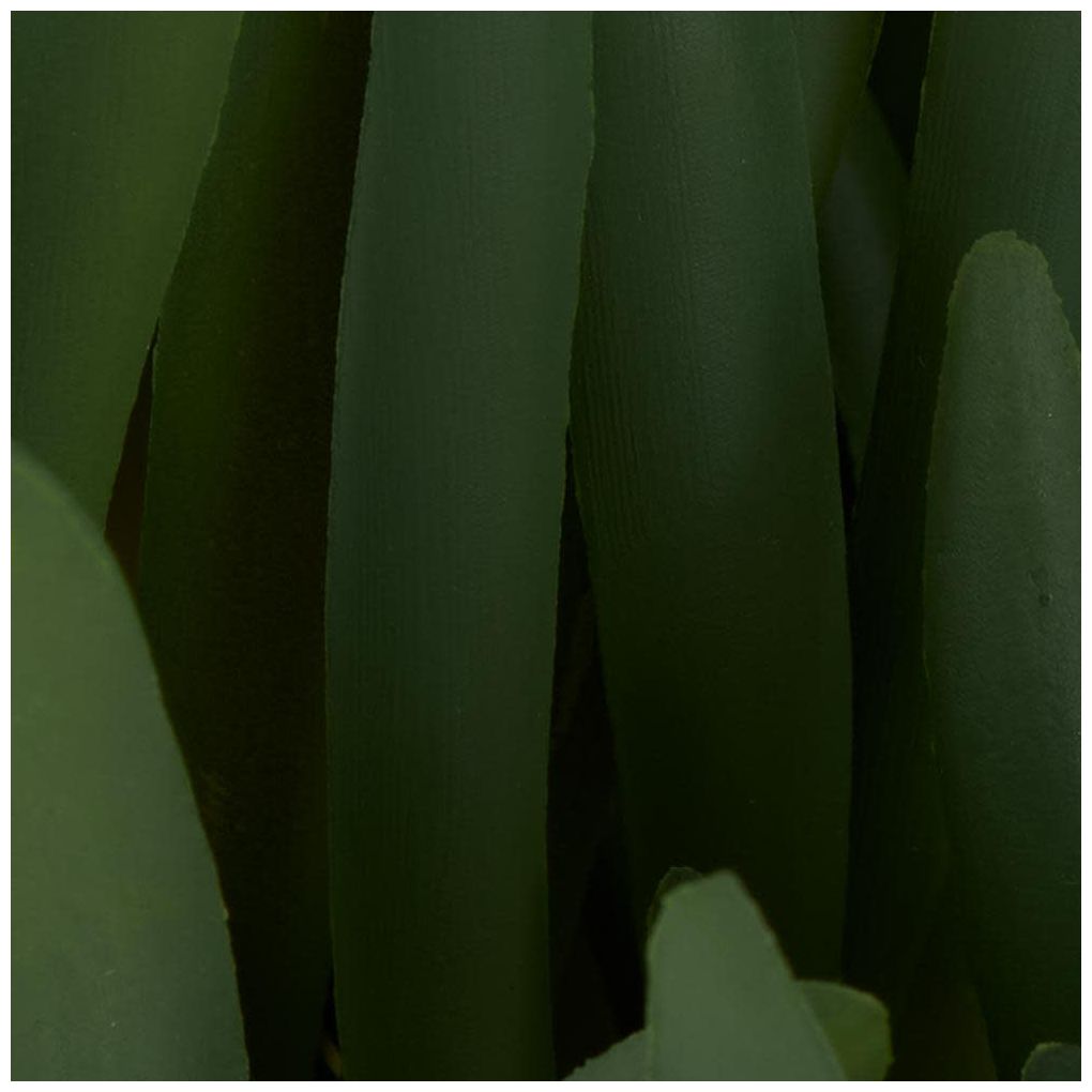 Green Faux Foliage Contemporary Artificial Plant, 8" x 6" x 8"