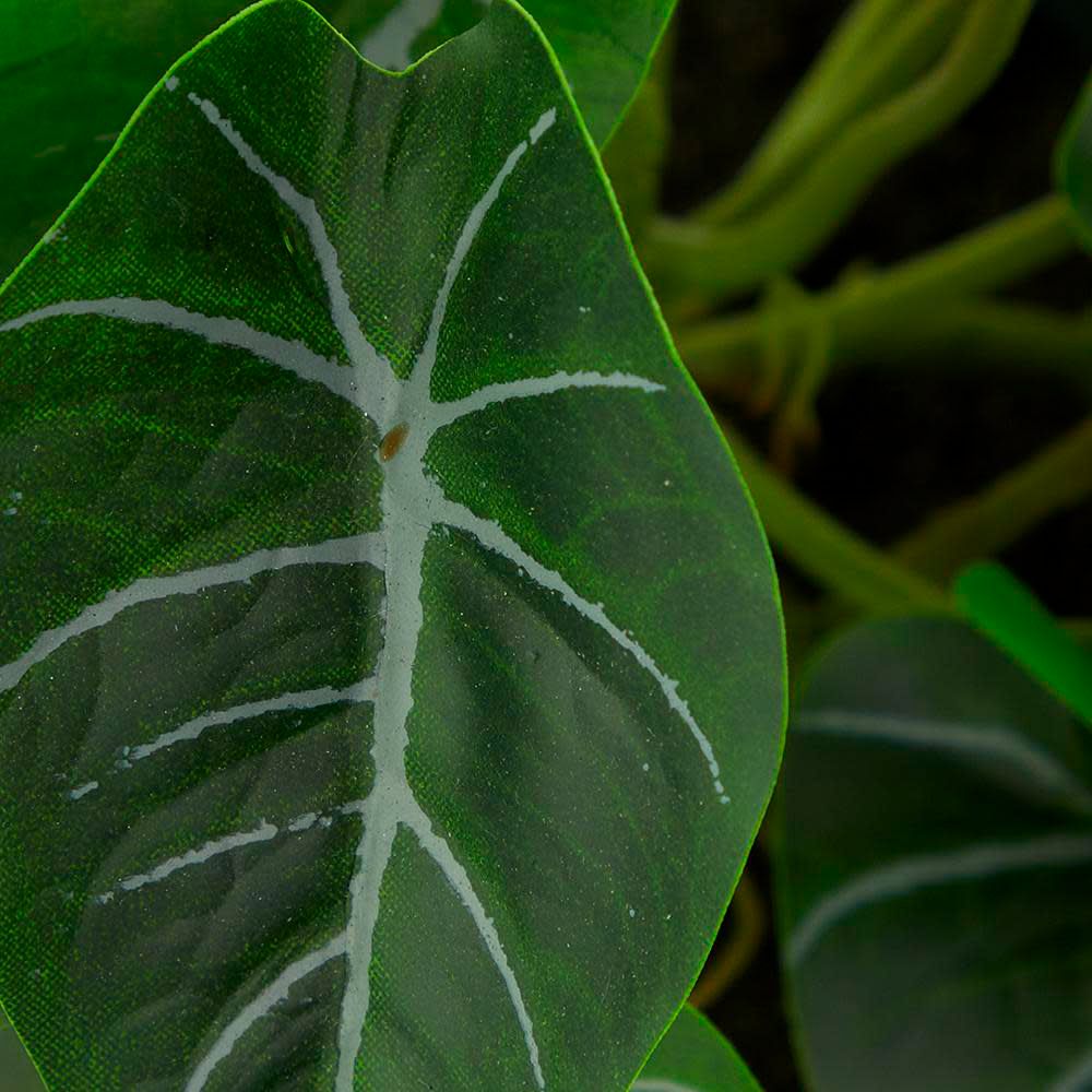 Image 7 Green Faux Foliage Modern Artificial Plant, 14" x 14" x 12" more views