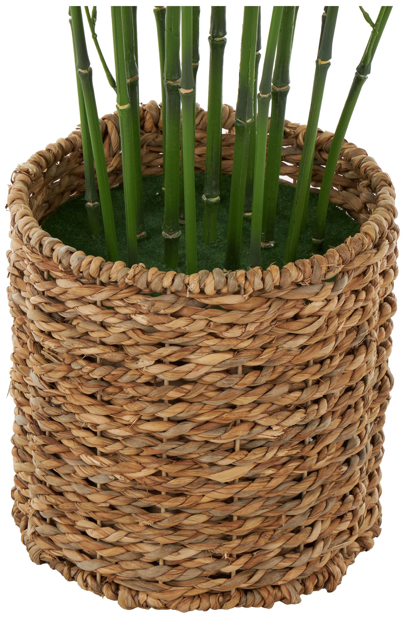 Image 4 Green Faux Foliage Natural Artificial Tree, 27" x 27" x 59" more views