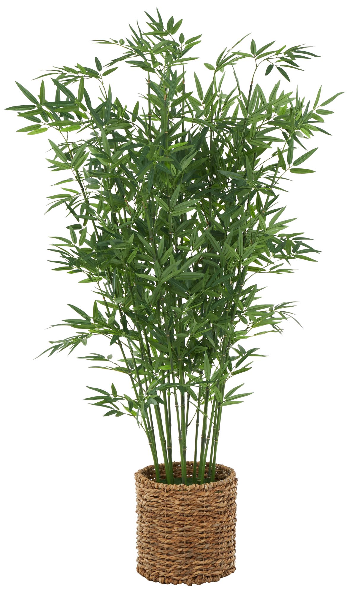 Image 5 Green Faux Foliage Natural Artificial Tree, 27" x 27" x 59" more views