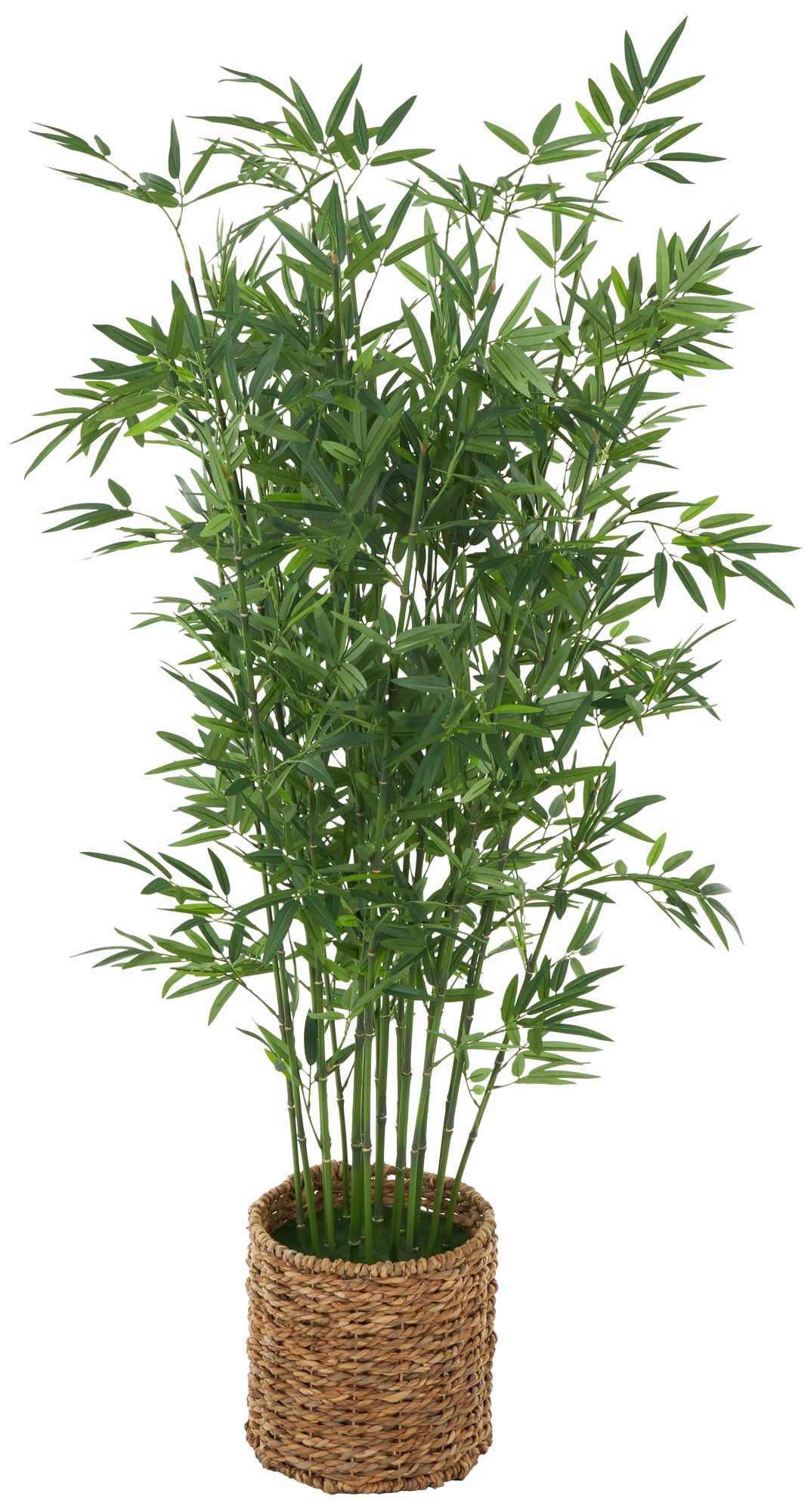 Image 6 Green Faux Foliage Natural Artificial Tree, 27" x 27" x 59" more views
