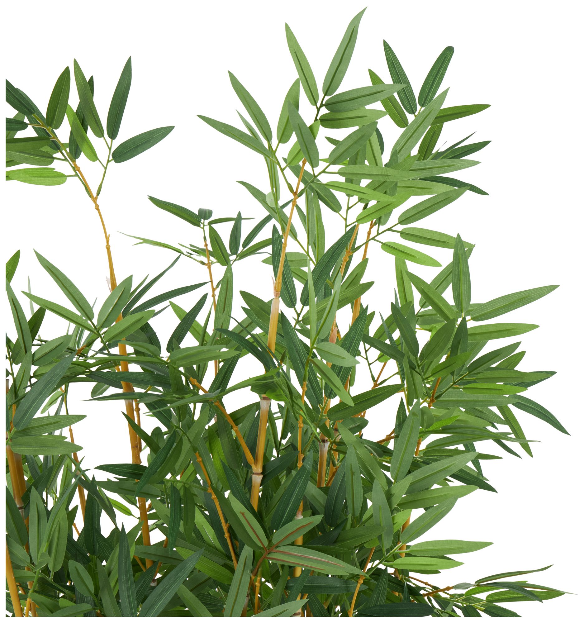 Image 3 Green Faux Foliage Natural Artificial Tree, 27" x 27" x 59" more views