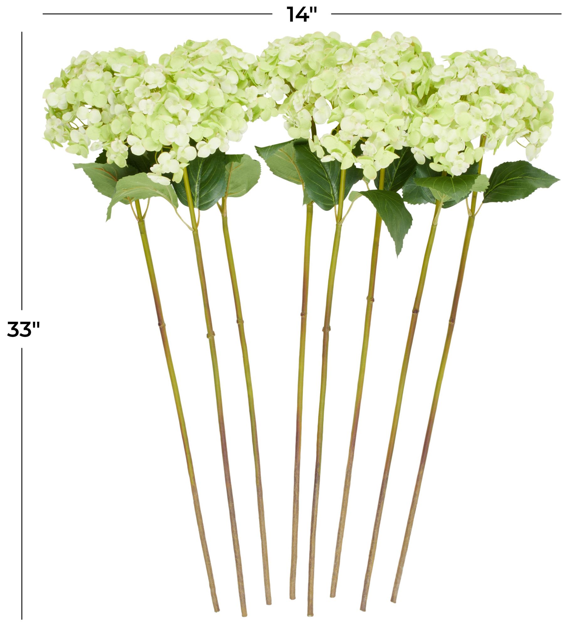 Image 7 Green Faux Foliage Traditional Artificial Flower Stem, S/8 33"H more views