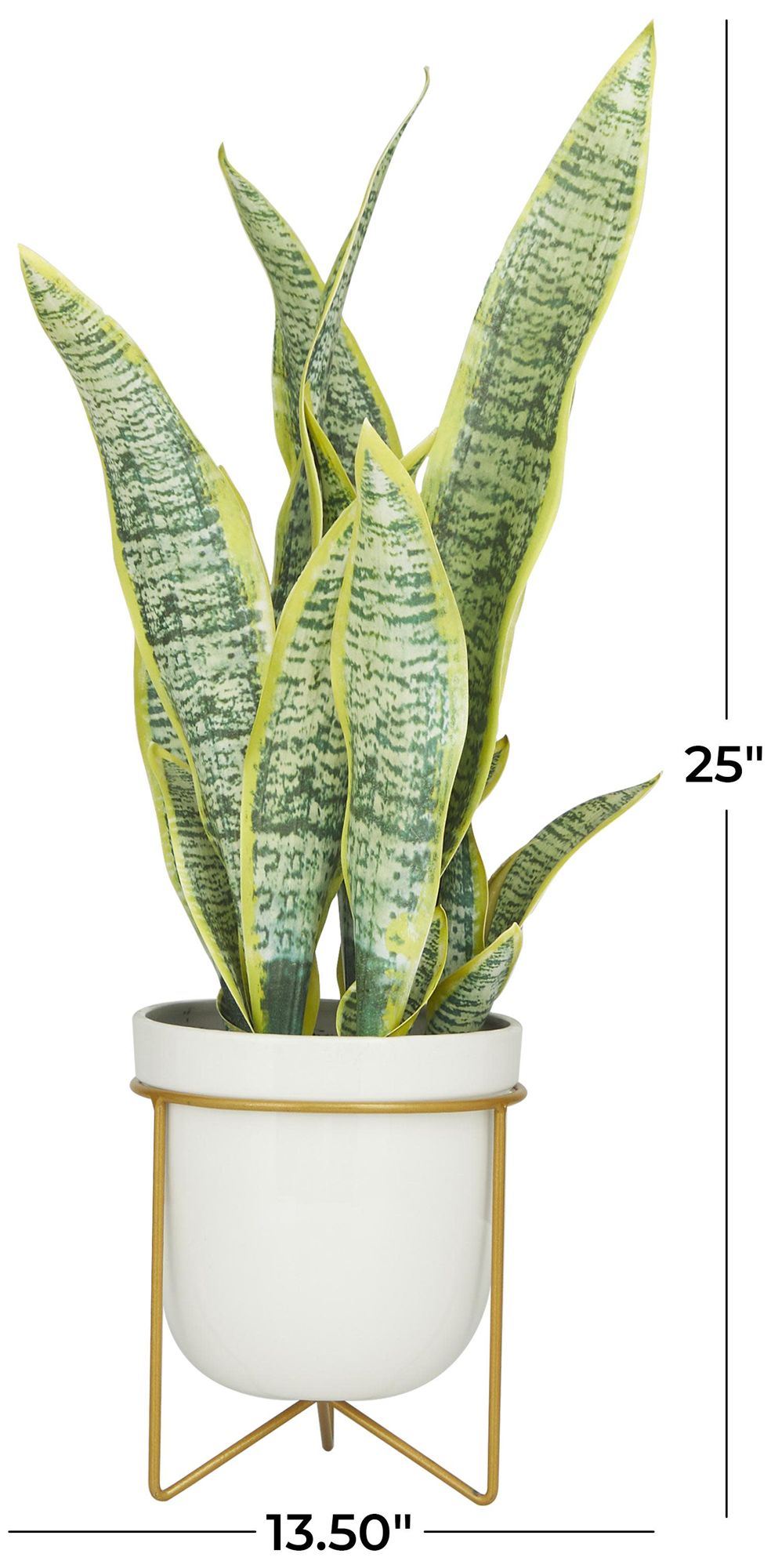 Image 7 Green Faux Foliage Traditional Artificial Plant, 14" x 13" x 25" more views