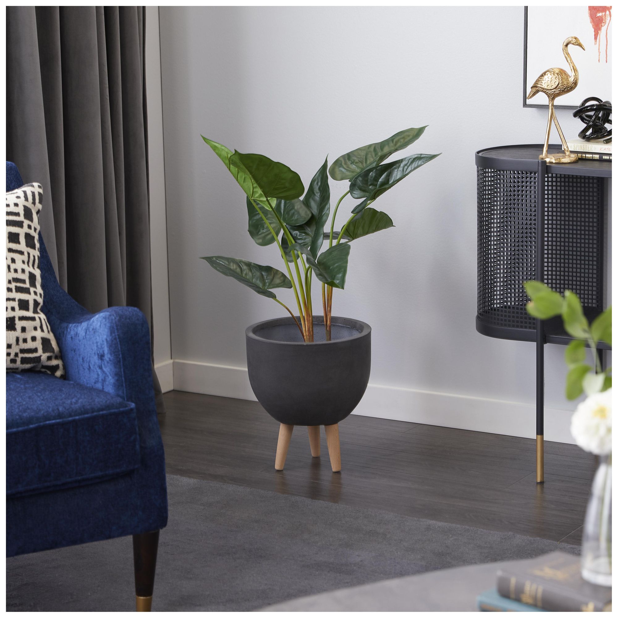Image 4 Green Faux Foliage Traditional Artificial Plant, 26" x 27" x 28" more views