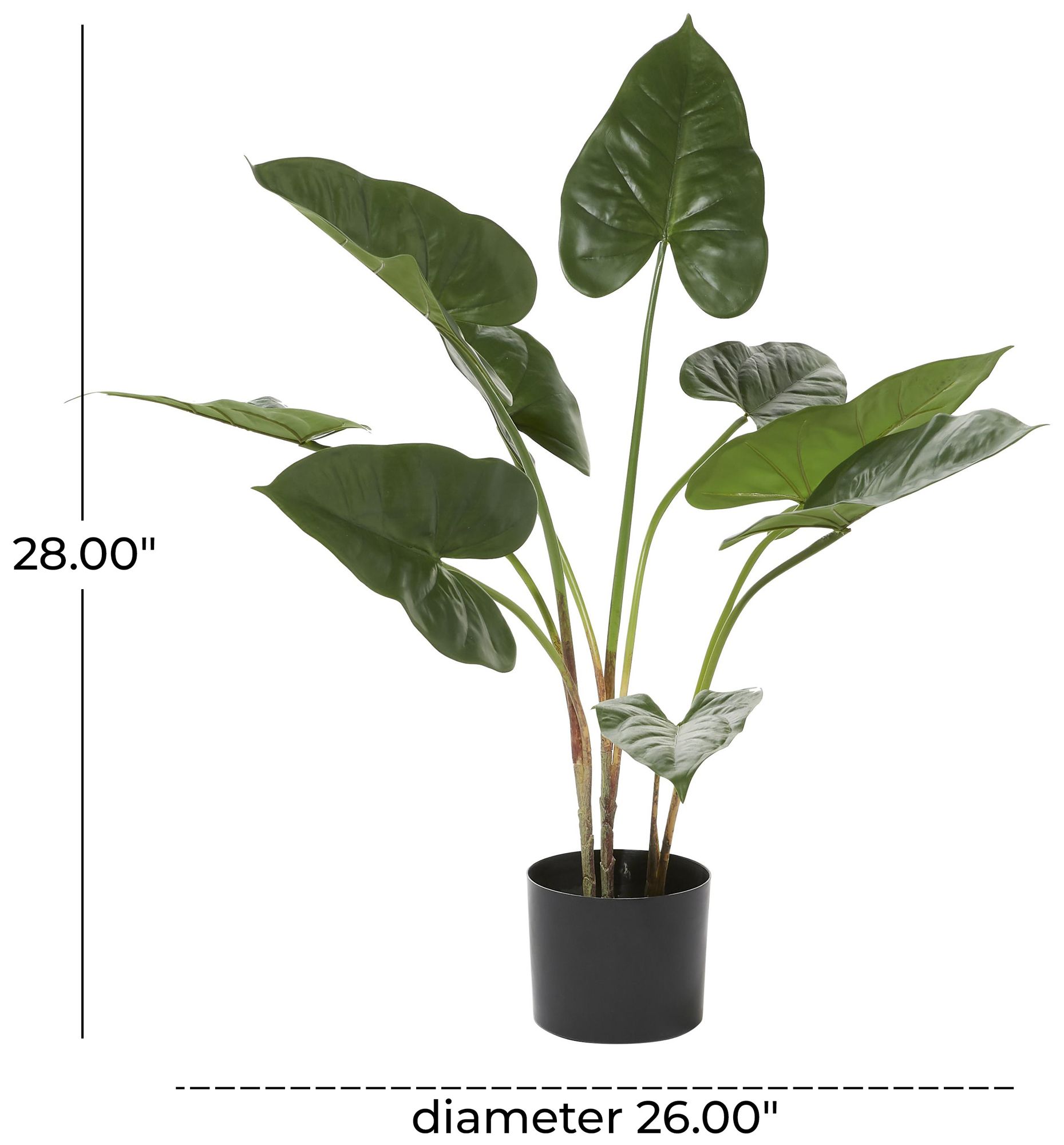 Image 7 Green Faux Foliage Traditional Artificial Plant, 26" x 27" x 28" more views