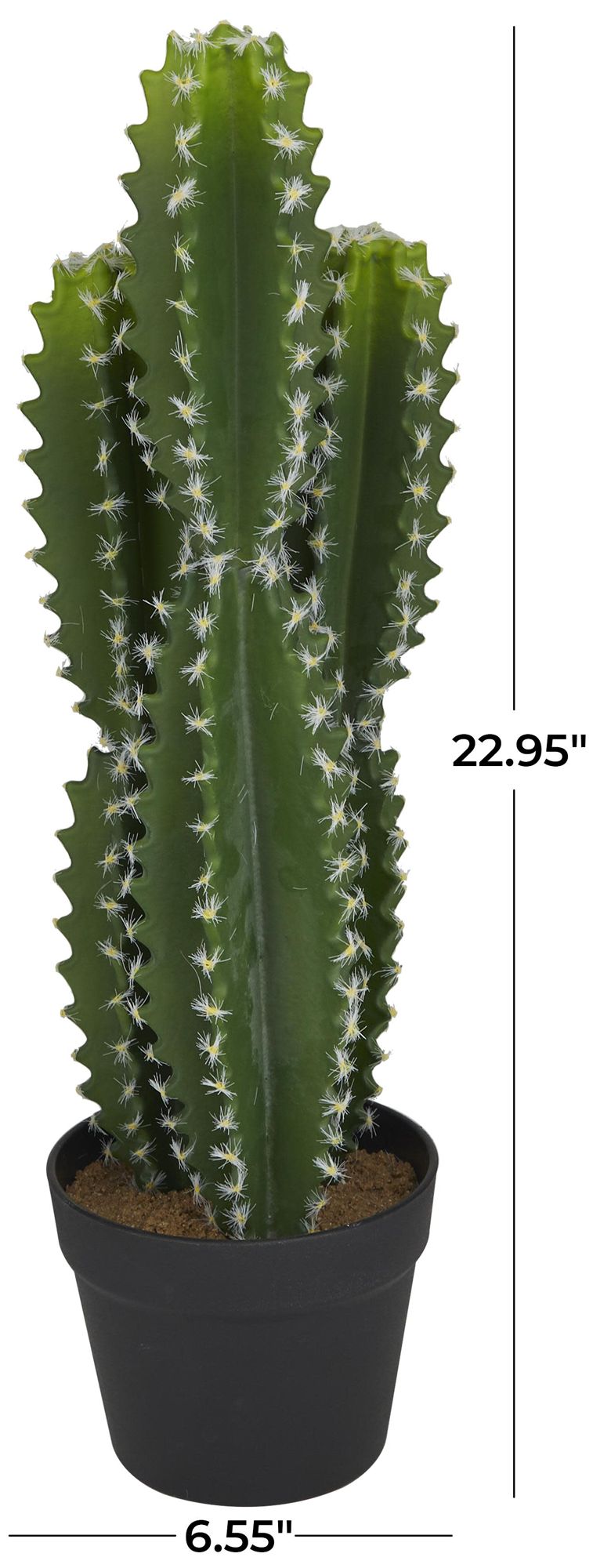 Image 6 Green Faux Foliage Traditional Artificial Plant, 7" x 7" x 23" more views