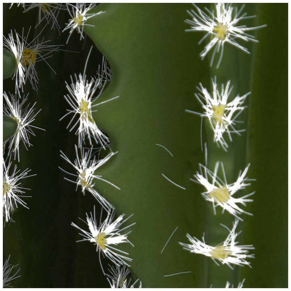 Image 7 Green Faux Foliage Traditional Artificial Plant, 7" x 7" x 23" more views