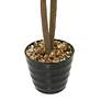 Green Fiddle Leaf Tree 63"H Faux Plant in Black Melamine Pot