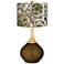 Green Floral Paisley Green Floral Paisley Wexler Table Lamp