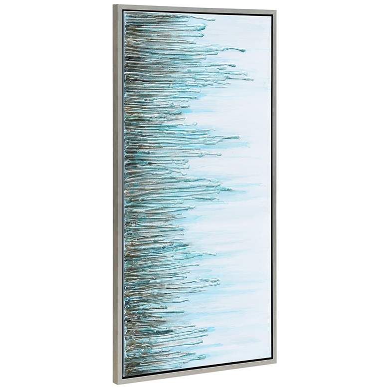 Image 7 Green Frequency 48" Wide Rectangular Framed Canvas Wall Art more views