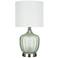 Green Glass 18" High LED Accent Table Lamp