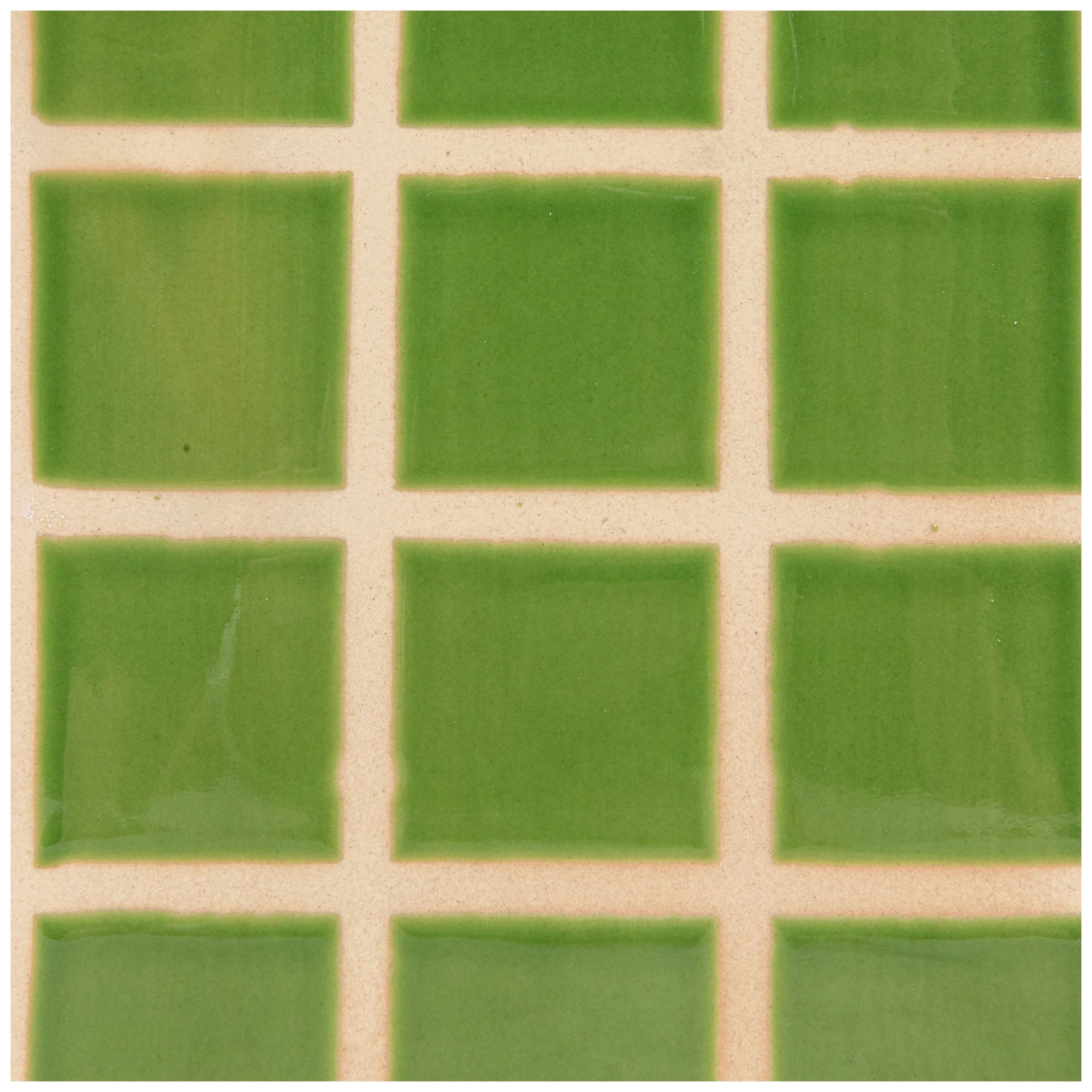 Image 6 Green Grid Stoneware Table Lamp with Lin more views