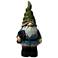 Green Hat Gnome 17" High Outdoor Garden Statue