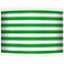 Green Horizontal Stripe Giclee Shade 13.5x13.5x10 (Spider)