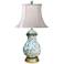 Green Ivy 23 1/2" Hand-Painted Traditional Porcelain Table Lamp