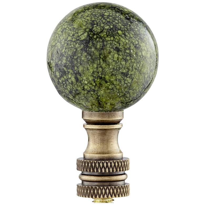 Image 1 Green Lace Stone Lamp Shade Finial