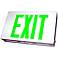 Green LED Double-Face Exit Sign