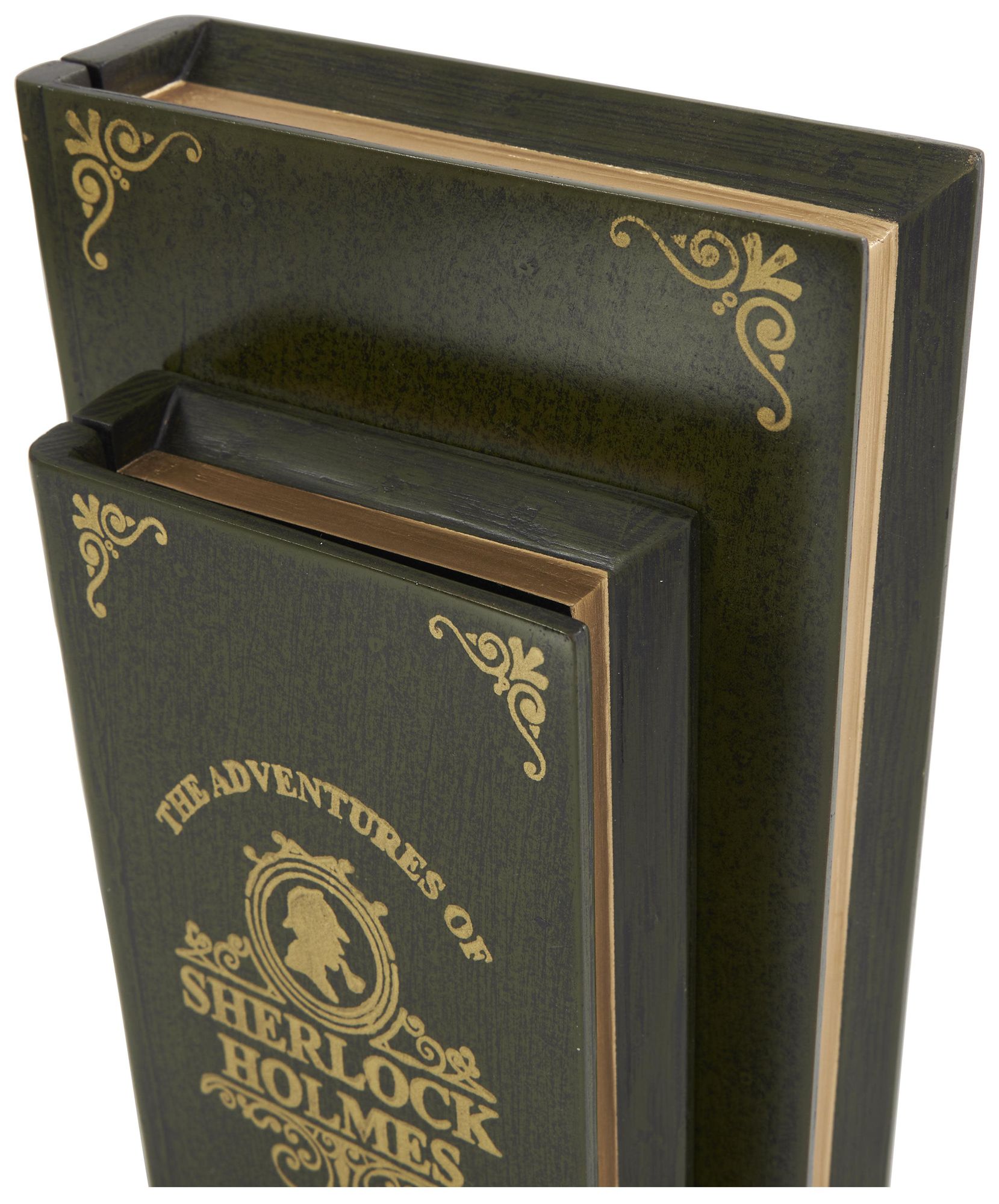 Image 4 Green Mango Wood Traditional Box, S/2 11", 9"H more views