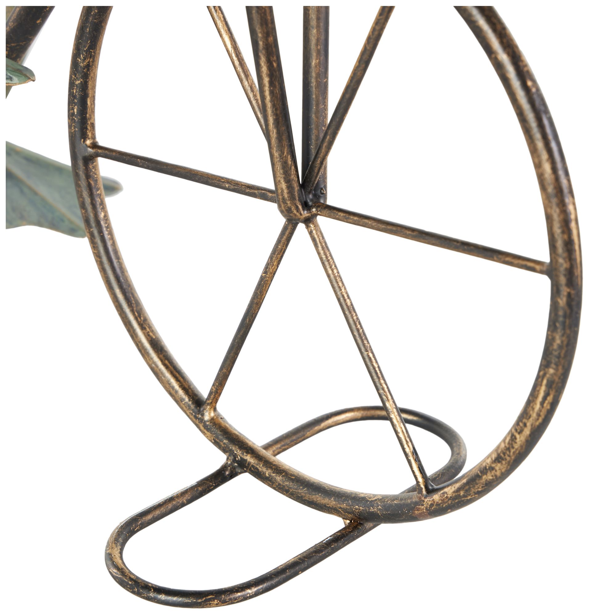 Image 4 Green Metal Eclectic Garden Sculpture, 24" x 7" x 17" more views