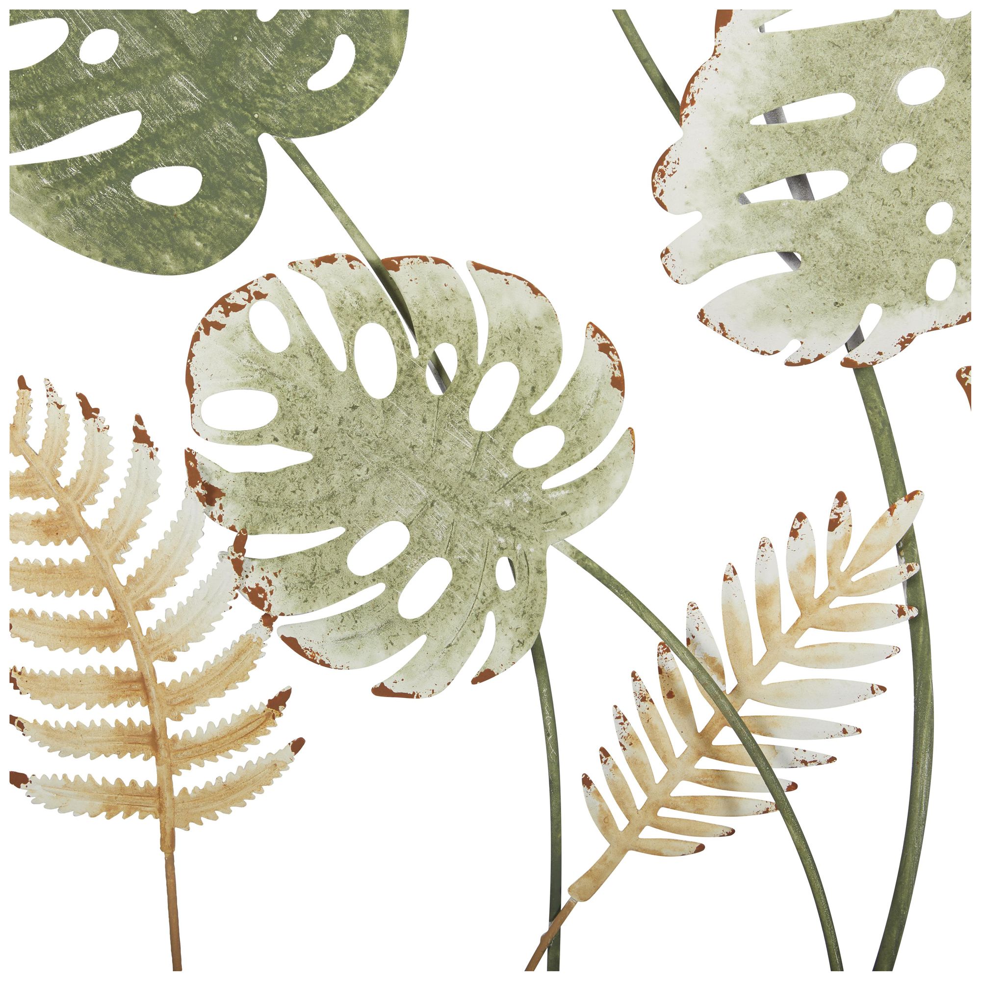 Image 3 Green Metal Modern Wall Decor, 30" x 2" x 30" more views