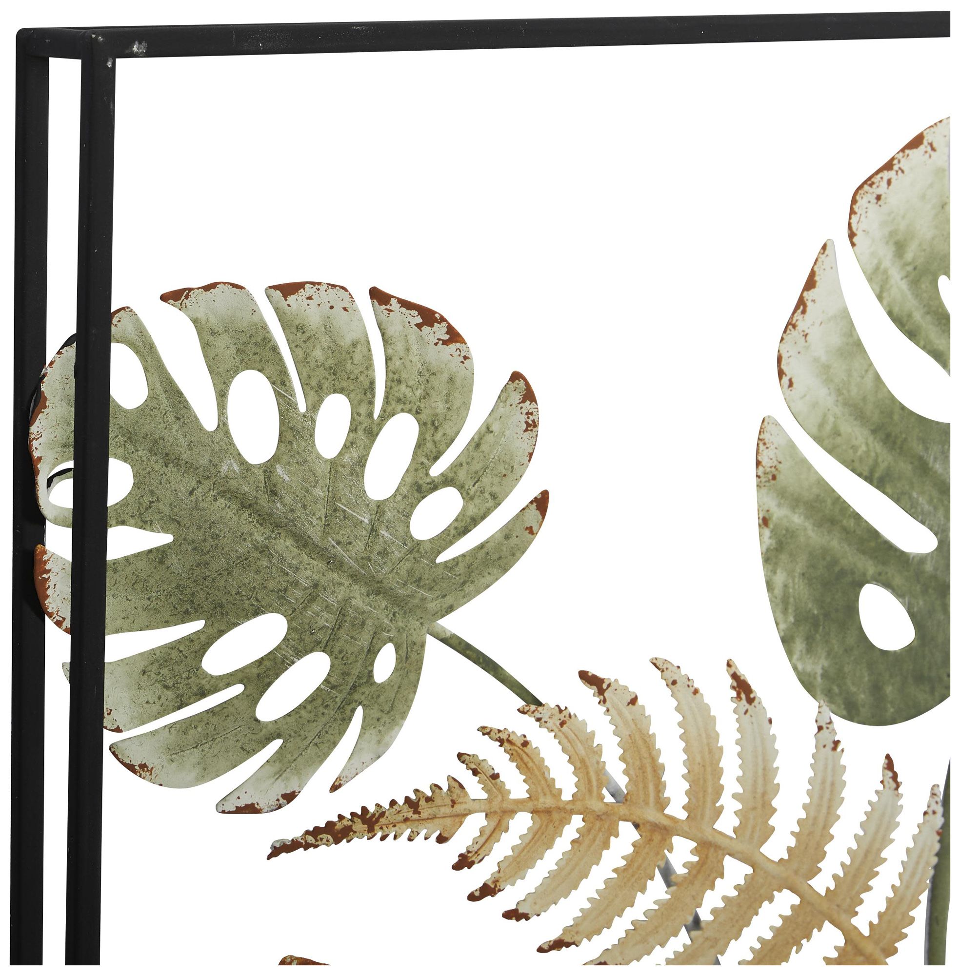 Image 4 Green Metal Modern Wall Decor, 30" x 2" x 30" more views