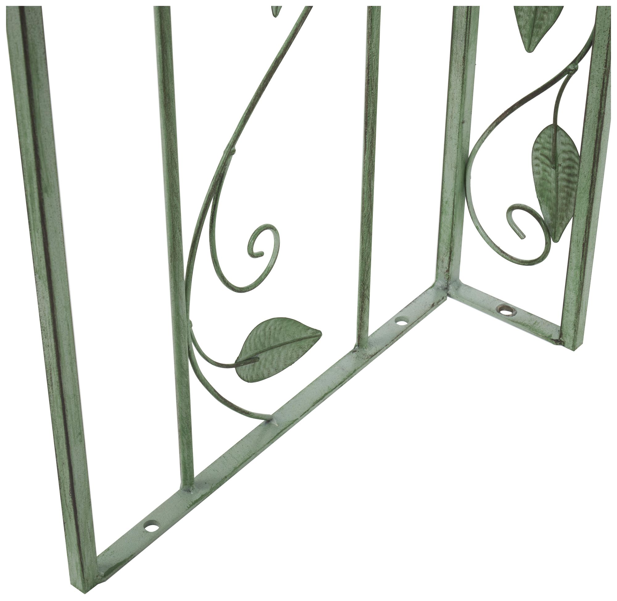 Image 3 Green Metal Traditional Garden Arbor, 54" x 15" x 91" more views