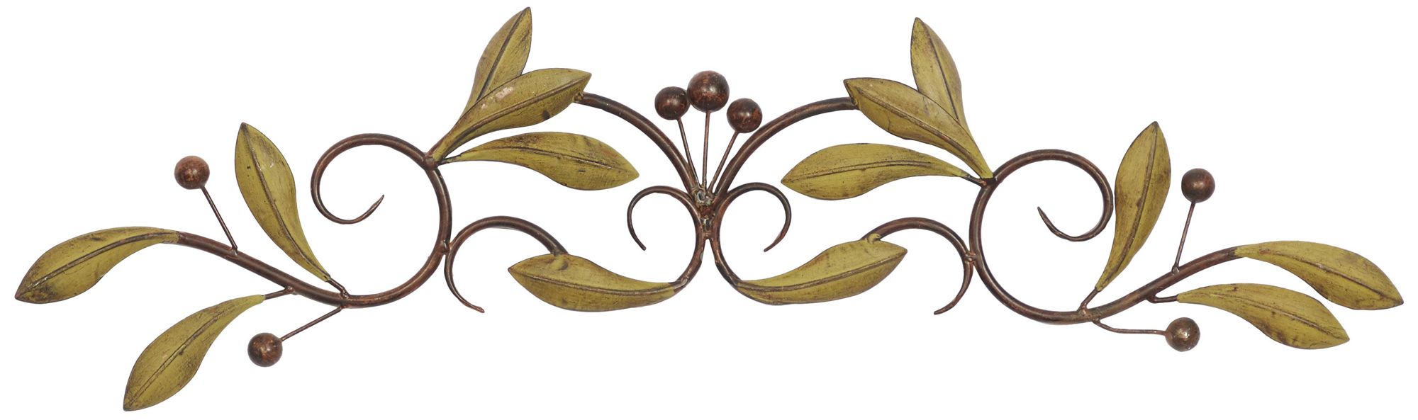 Image 2 Green Metal Traditional Wall Decor, 31" x 1" x 6"