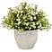 Green Mini Daisy Indoor-Outdoor Potted 11" High Faux Plant