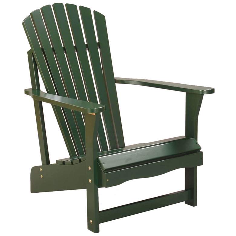 Image 1 Green Poplar Wood Adirondack Chair