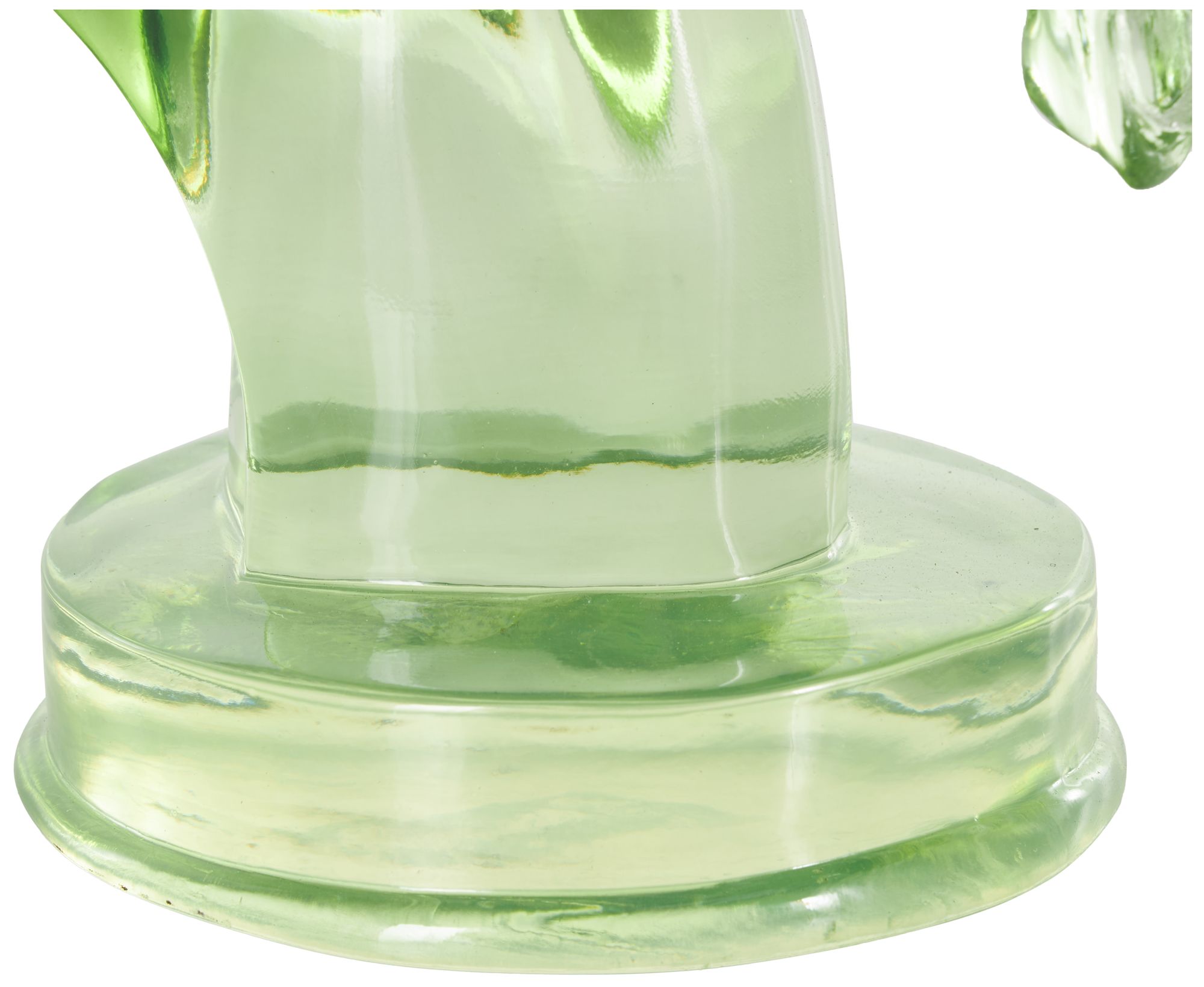 Image 4 Green Resin Eclectic Sculpture, 6" x 10" x 13" more views