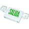 Green Salida for Emergency Exit Sign Faceplate in Spanish